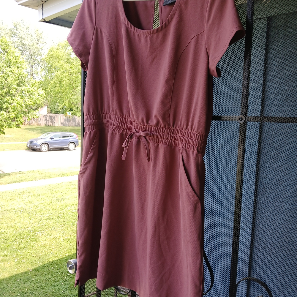 32 Degrees Mauve Mini Dress with Drawstring Waist